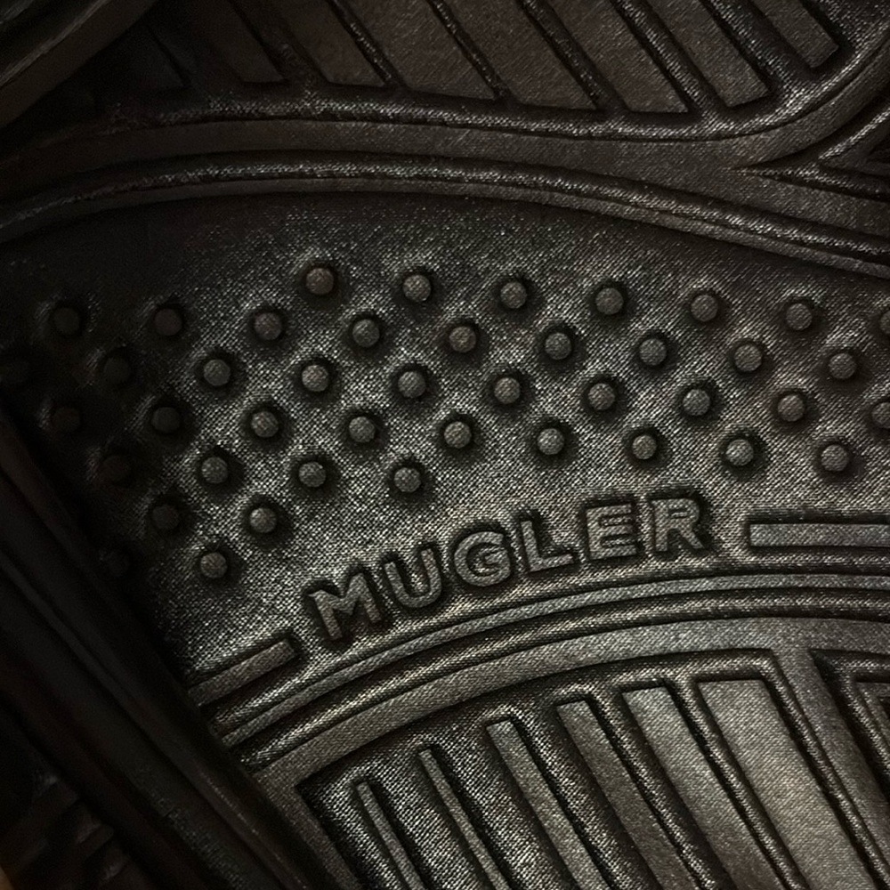 Mugler Black embossed Leggings - Picture 5 of 7